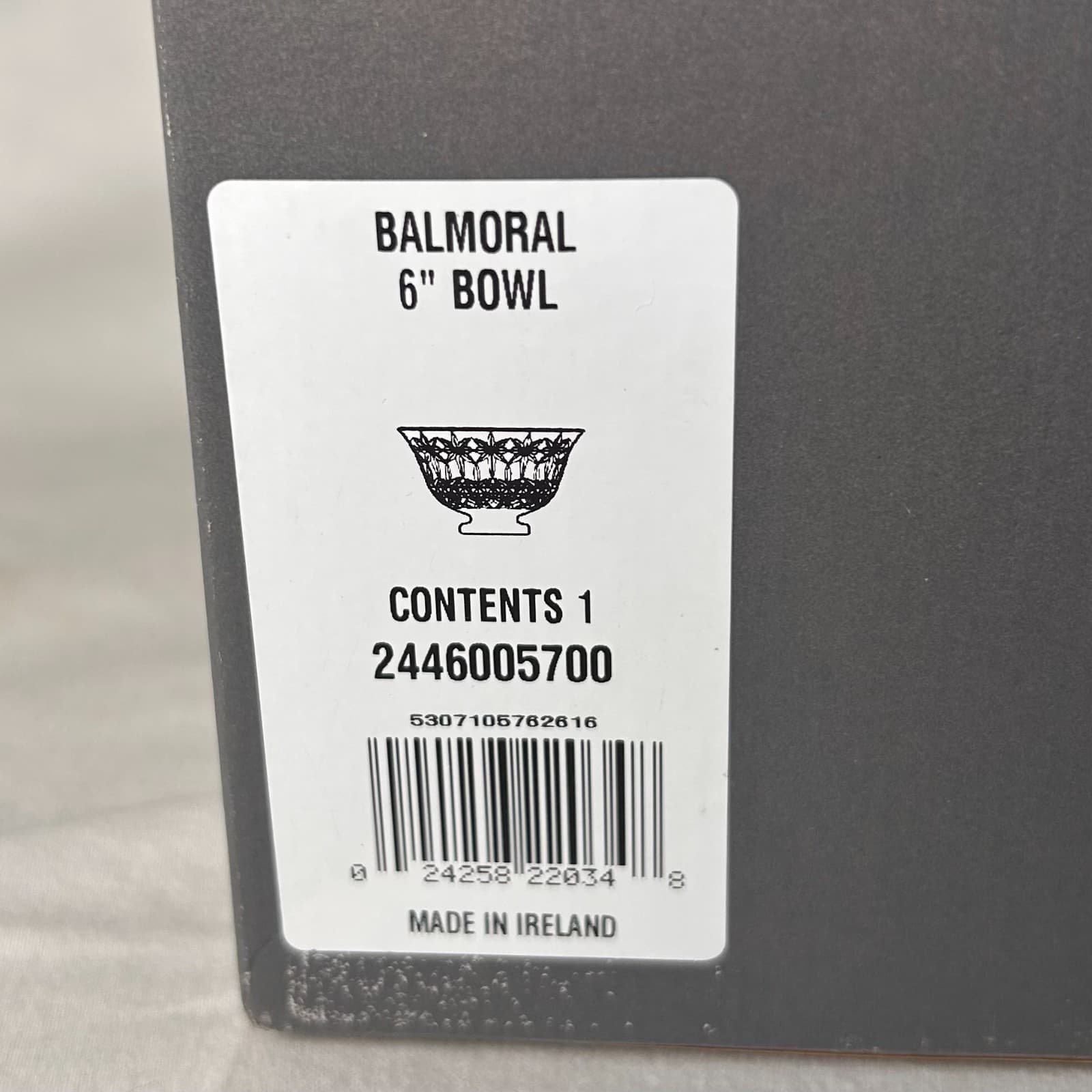 New in Box Waterford Crystal 6" Balmoral Footed Bowl - Thumbnail 6