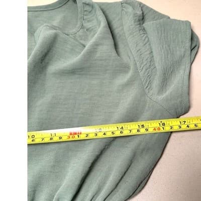 Rachel Zoe Sage Green Modern Boho Tiered Mini Dress Small - Thumbnail 9
