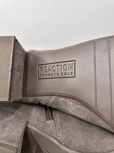 Kenneth Cole Reaction Grey Suede Zip Booties Size 8 - Thumbnail 6