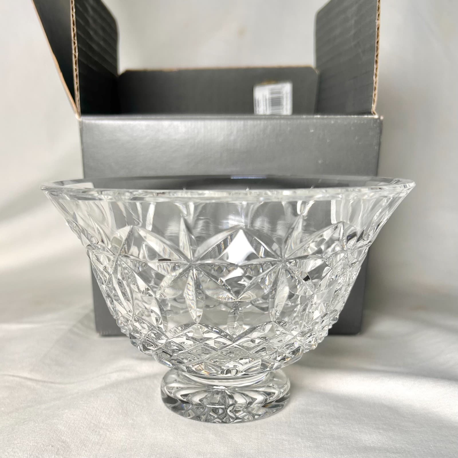 New in Box Waterford Crystal 6" Balmoral Footed Bowl - Thumbnail 2