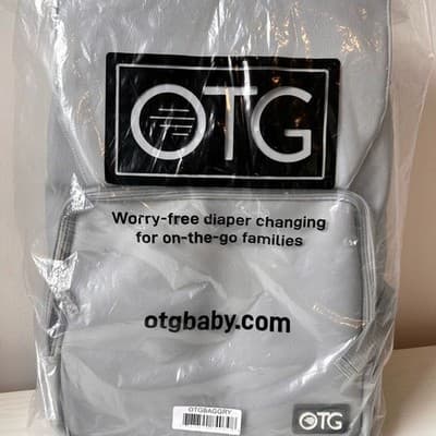 NWT OTG Gray Baby Diaper Changing Station Backpack - Thumbnail 5