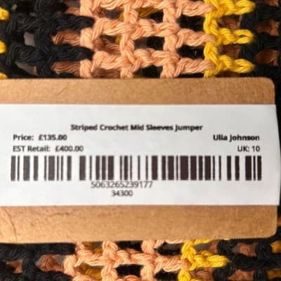 NWT Ulla Johnson Amata Crochet Open Knit Top in Sunflower Cottagecore Bohemian M - Thumbnail 7