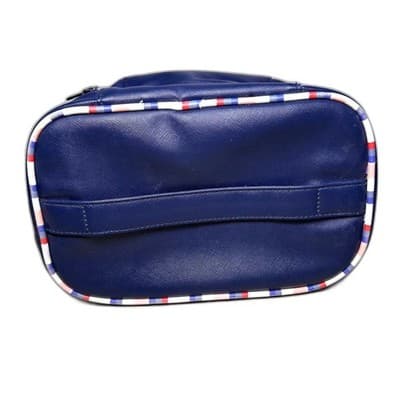 Yumi Kim Jetsetter navy blue makeup train case with trim - Flawed - Thumbnail 2