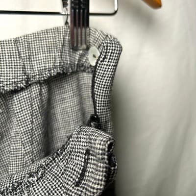 Chico's Design black and white houndstooth elastic-waist pants Size 2 - Thumbnail 6