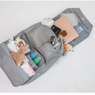 NWT OTG Gray Baby Diaper Changing Station Backpack - Thumbnail 3
