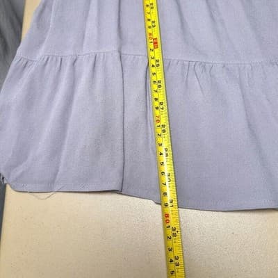 NWT Umgee Light Gray Embroidered Boho Cottagecore Festival Dress Size L - Thumbnail 10