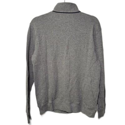Michael Kors grey textured knit full-zip cardigan sweater Size L - Thumbnail 2