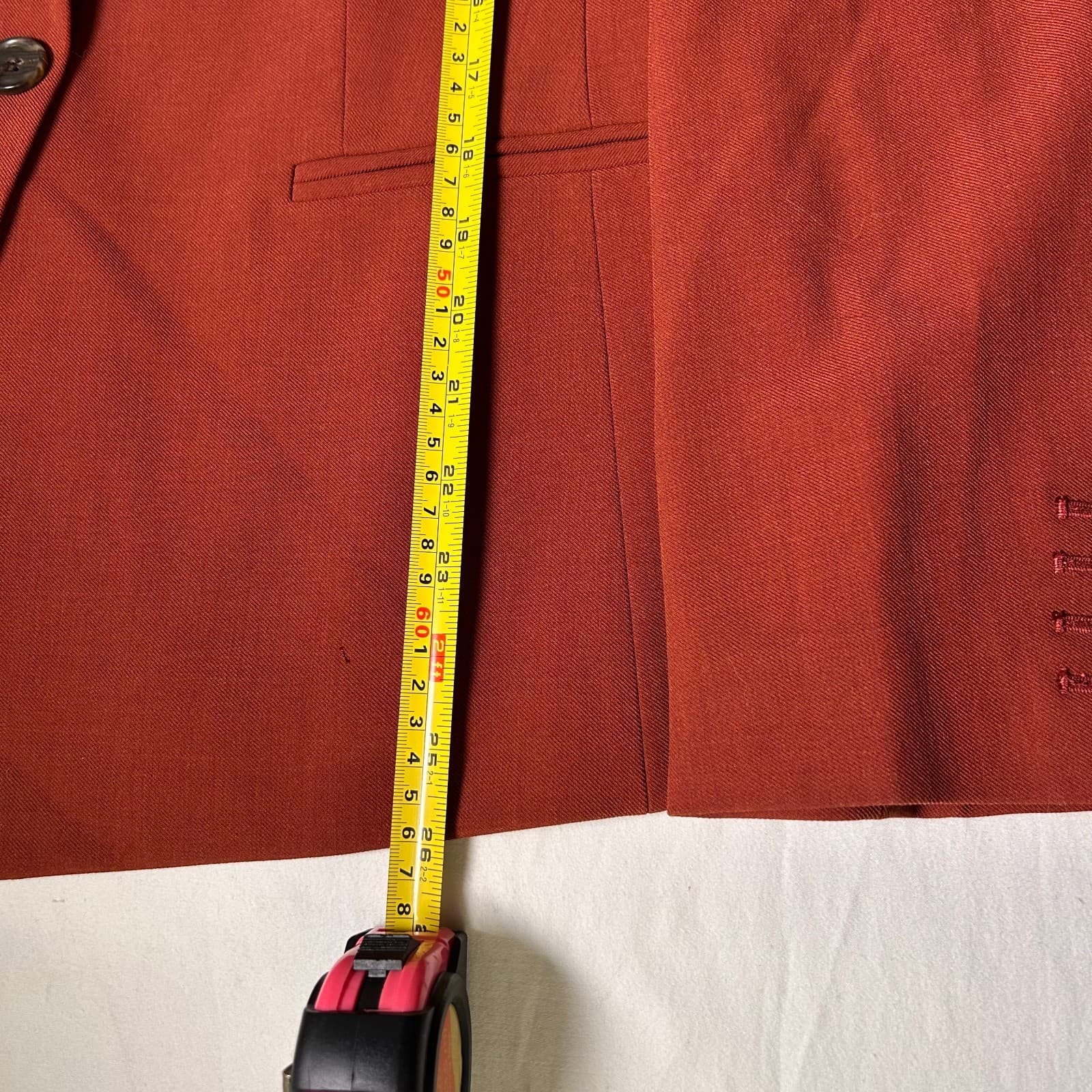 Ann Taylor burnt orange one-button blazer size 12 Boss Babe Office Wear - Thumbnail 9