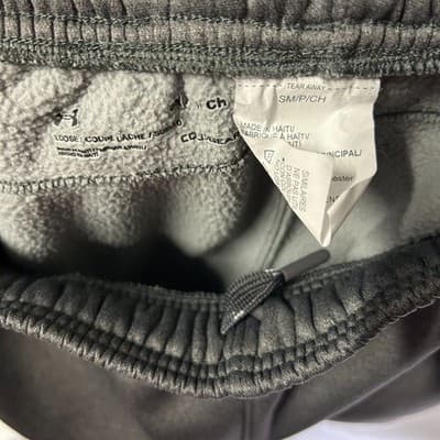 Under Armour Dark Gray Cold Gear Loose Sweatpants Drawstring Ankle Small - Thumbnail 4