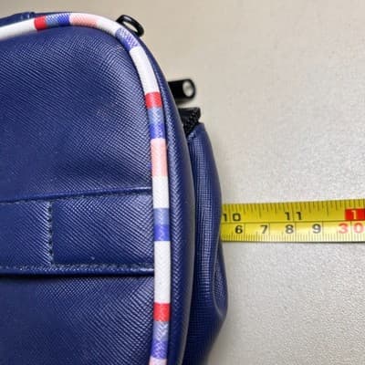 Yumi Kim Jetsetter navy blue makeup train case with trim - Flawed - Thumbnail 8
