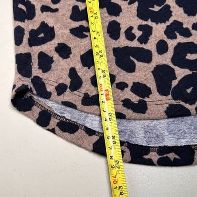 Pink Clover Leopard Print Long Sleeve Tunic Top w/ Elbow Patches Size M Mobwife - Thumbnail 10