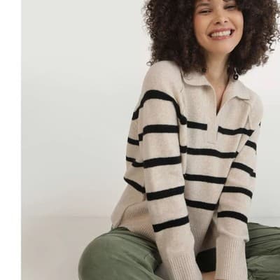 Aerie unREAL Oversized Polo Sweater XS - Thumbnail 5