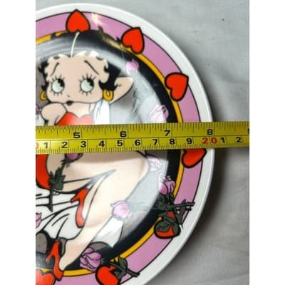 Betty Boop Bed of Roses 8" Collector Plate Excellent Condition - Thumbnail 5