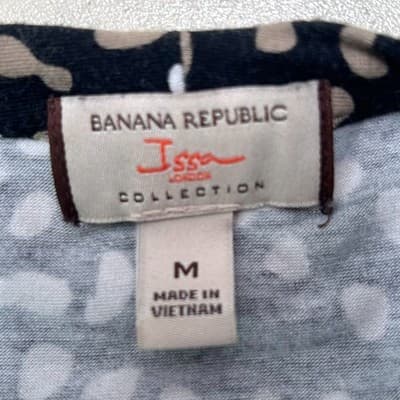 Banana Republic Issa Collection Animal Print Wrap Top Medium - Thumbnail 7