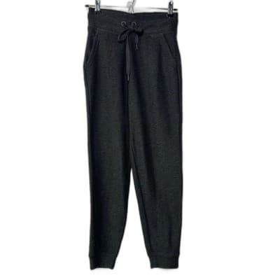 Offline by Aerie Textured Knit Black Joggers XS - Thumbnail 2