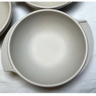 Set of 5 Vintage Boontonware Melamine Wing Bowls Gray MCM - Thumbnail 6