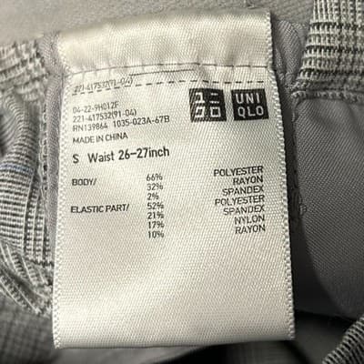 Uniqlo Mini-houndstooth Smart Ankle Pant Gray Small - Thumbnail 5