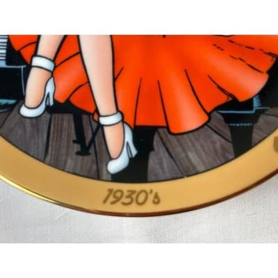 Vtg Betty Boop Evening Glamour Danbury Mint Collectible Plate - Thumbnail 4