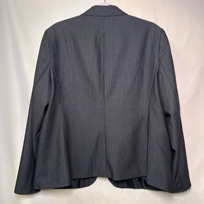 Anne Klein navy chambray one-button blazer XL - Thumbnail 2