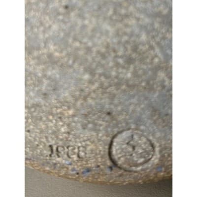 Vintage Stoneware Studio Pottery Pitcher 8"h - Thumbnail 3