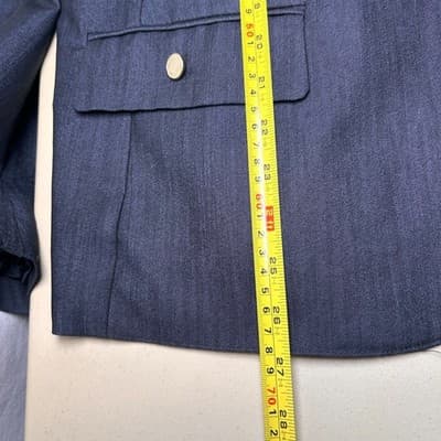 Anne Klein navy chambray one-button blazer XL - Thumbnail 6