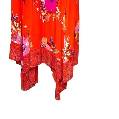 Anthropologie Maeve Grecia Red Off Shoulder Ruffle Dress Tomato Girl Coquette 0 - Thumbnail 7