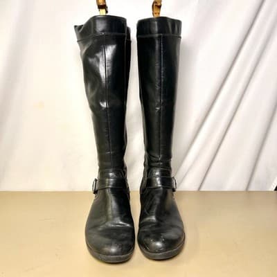 Kim Rogers Women's Black Riding Boots Size 9 - Thumbnail 2
