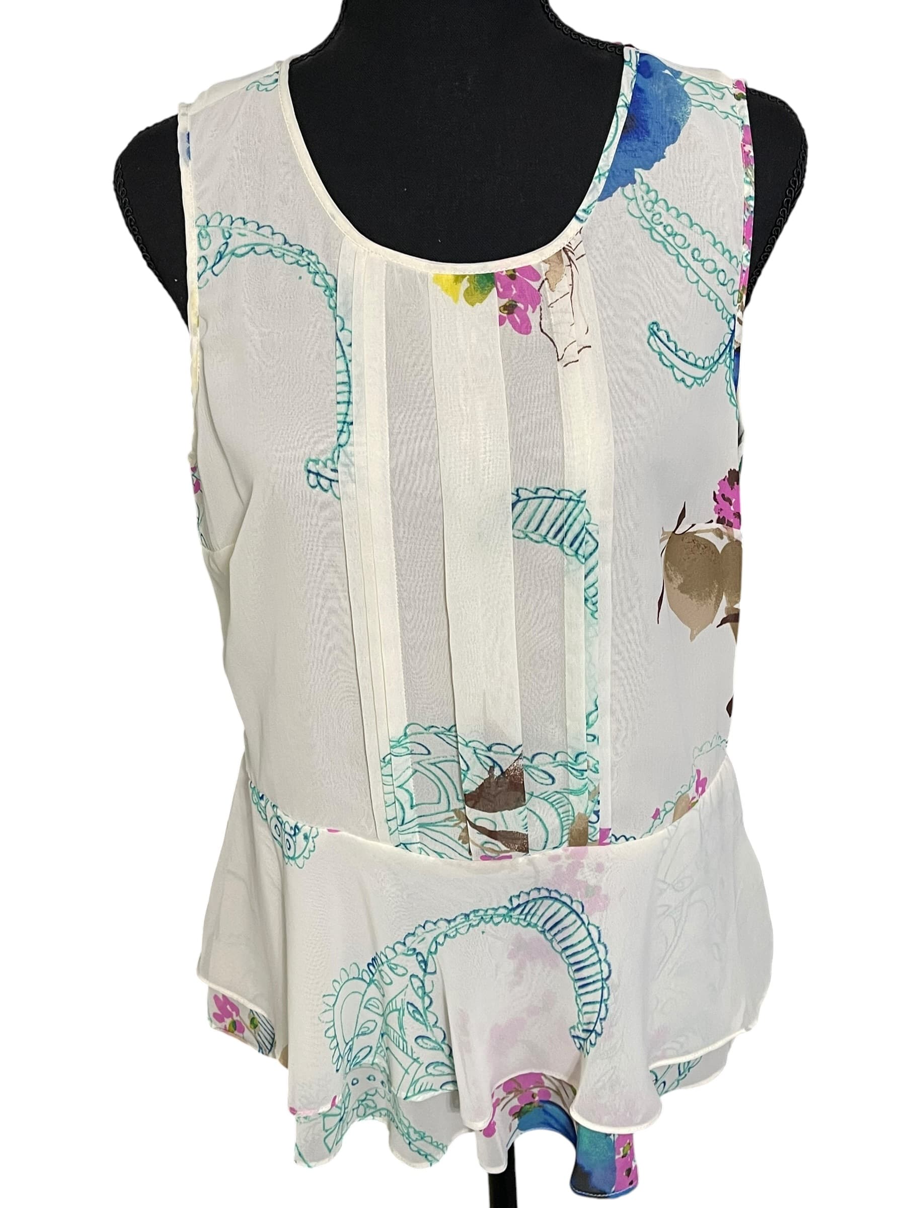 Sunny Leigh Women’s Sleeveless Flowy Top/Blouse - Thumbnail 2