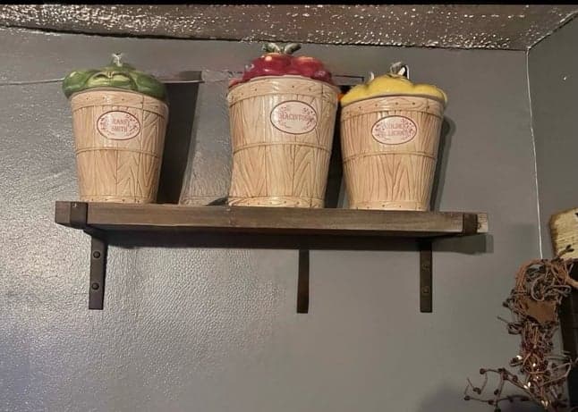 Apple kitchen canister