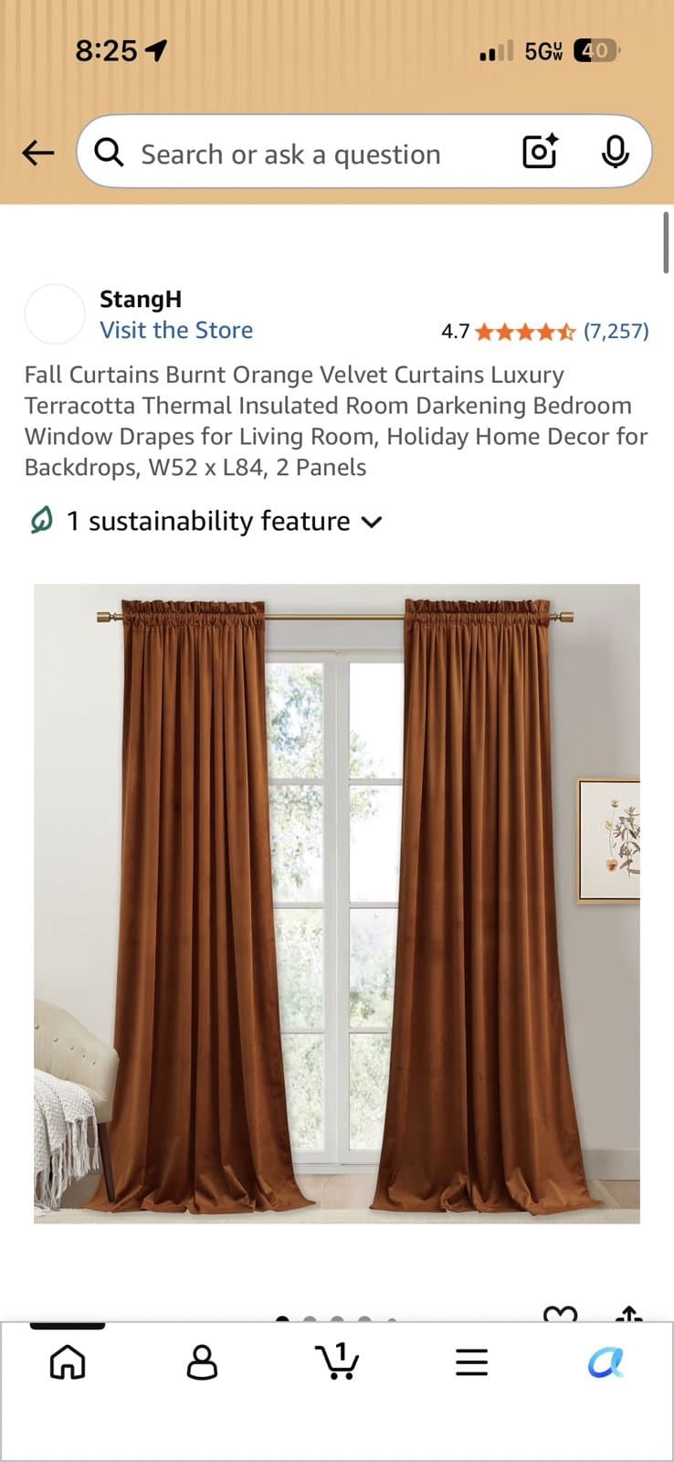 2 panel Curtains