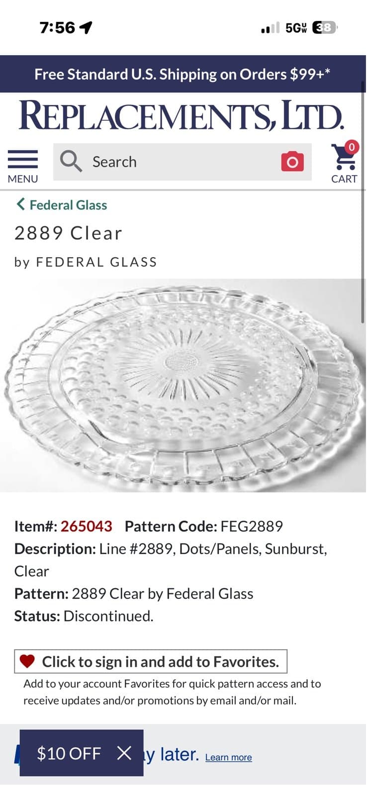 Footed cake plate - Thumbnail 2