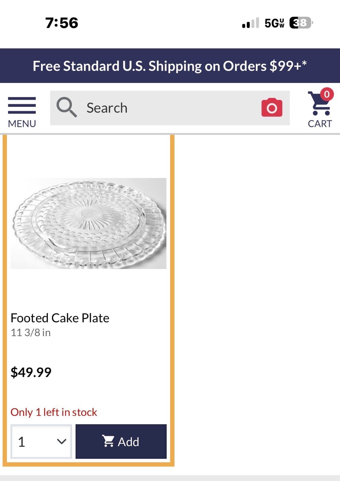 Footed cake plate - Thumbnail 3