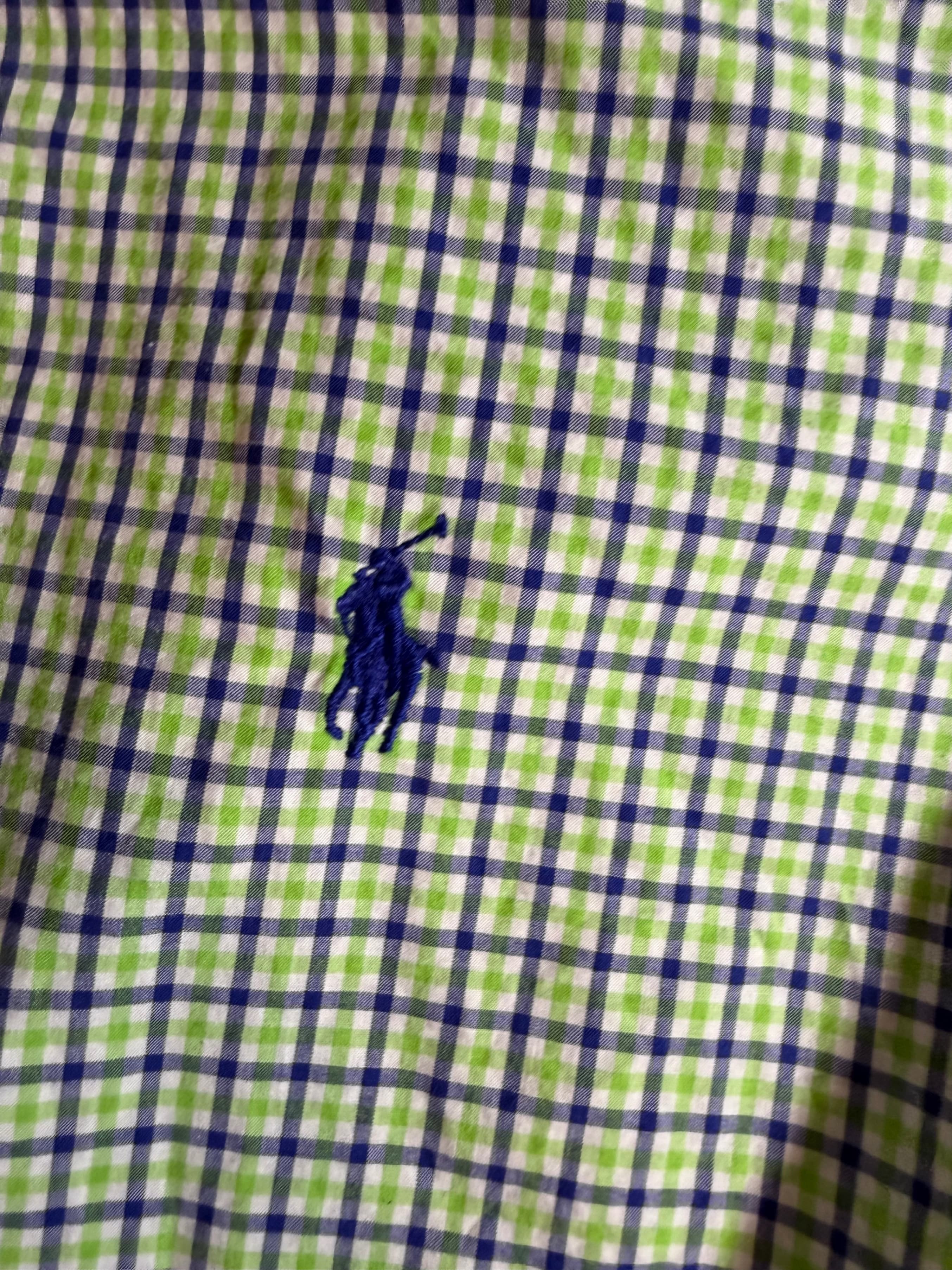 Polo Ralph Lauren Plaid Gingham LS Button Down Shirt Mens Sz S - Thumbnail 4