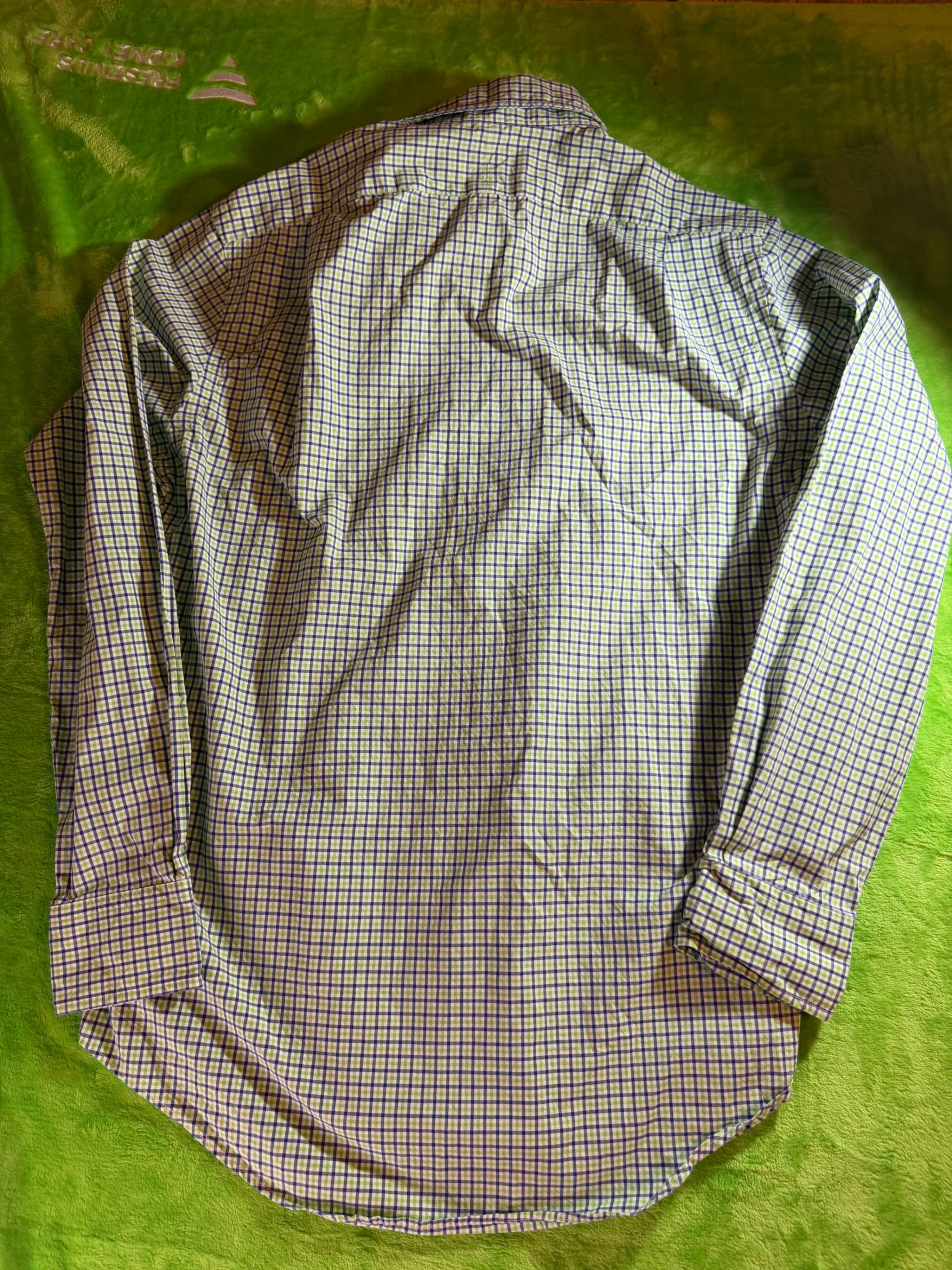 Polo Ralph Lauren Plaid Gingham LS Button Down Shirt Mens Sz S - Thumbnail 2