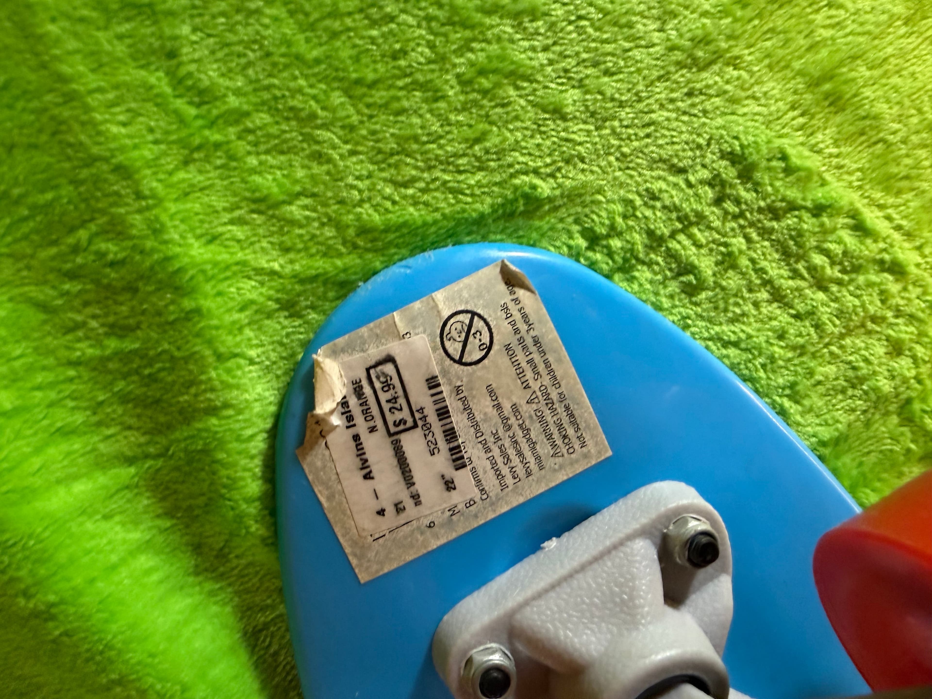 22in Mini Cruiser Penny Style Skateboard Blue Deck Red Wheels Complete - Thumbnail 4