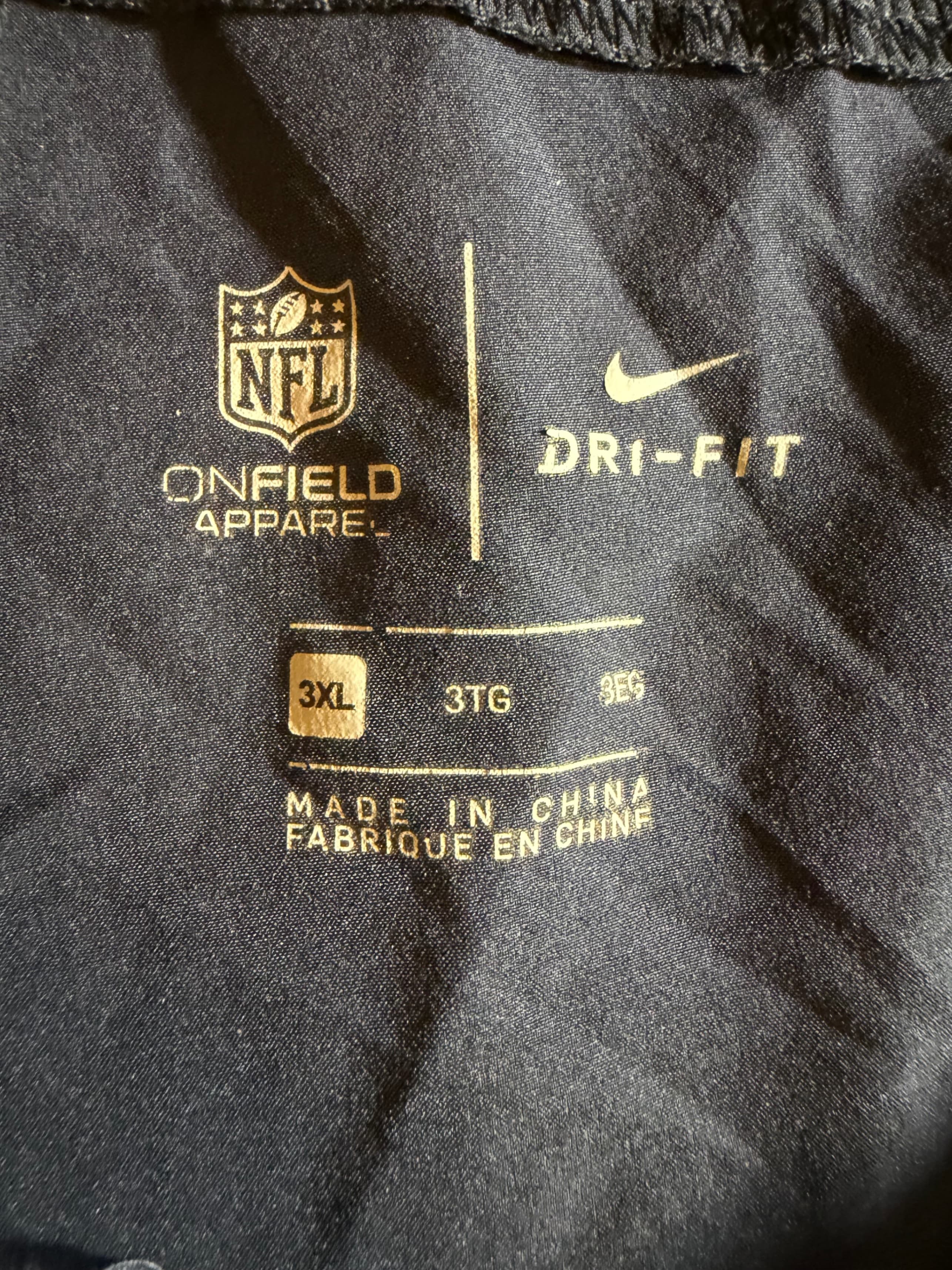 Nike NFL Chicago Bears Dri-FIT Onfield Shorts Mens Sz 3XL Navy - Thumbnail 3