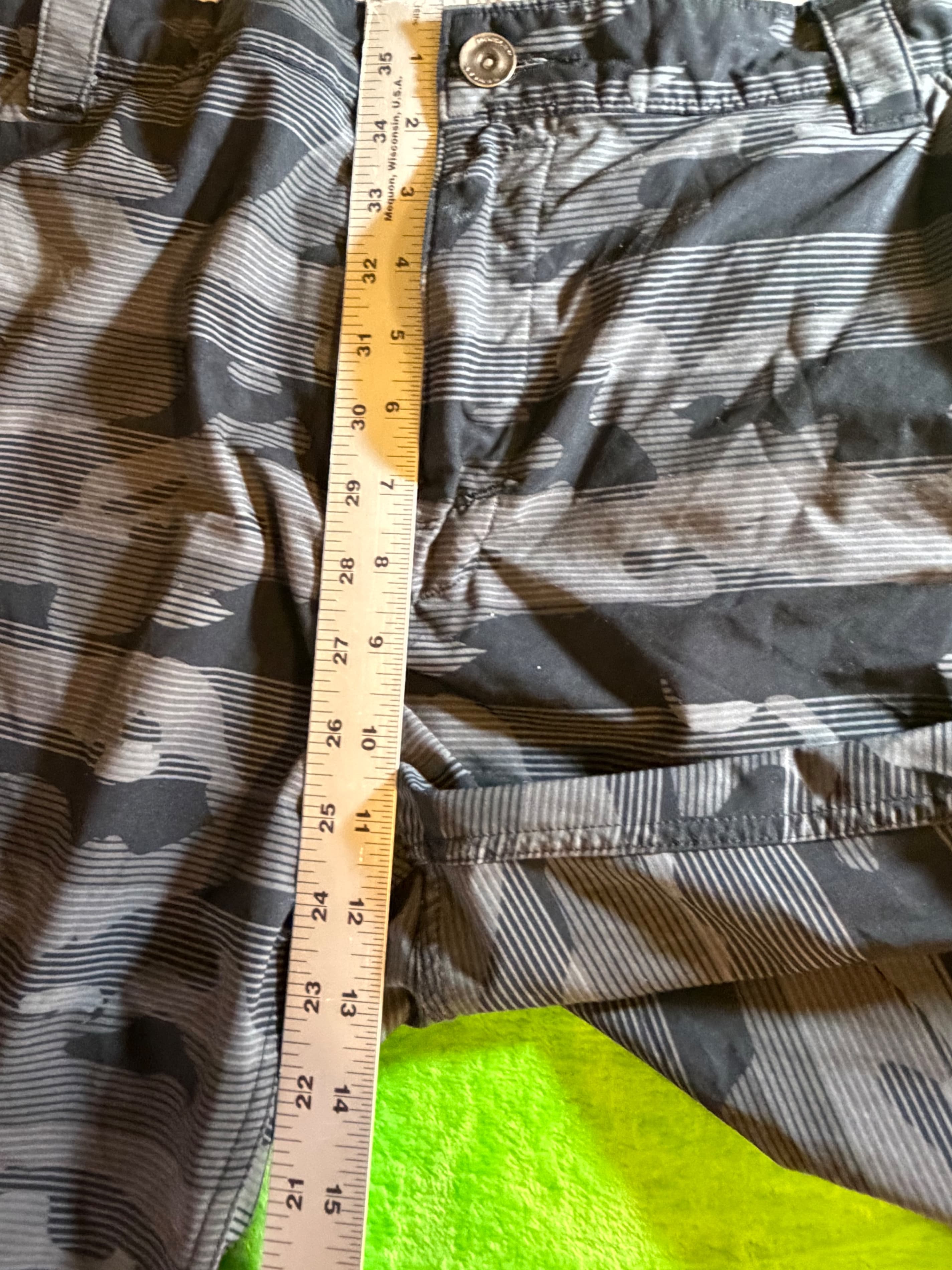 Oakley Camo Stripe Hybrid Shorts Mens Sz 40 Black Gray - Thumbnail 6