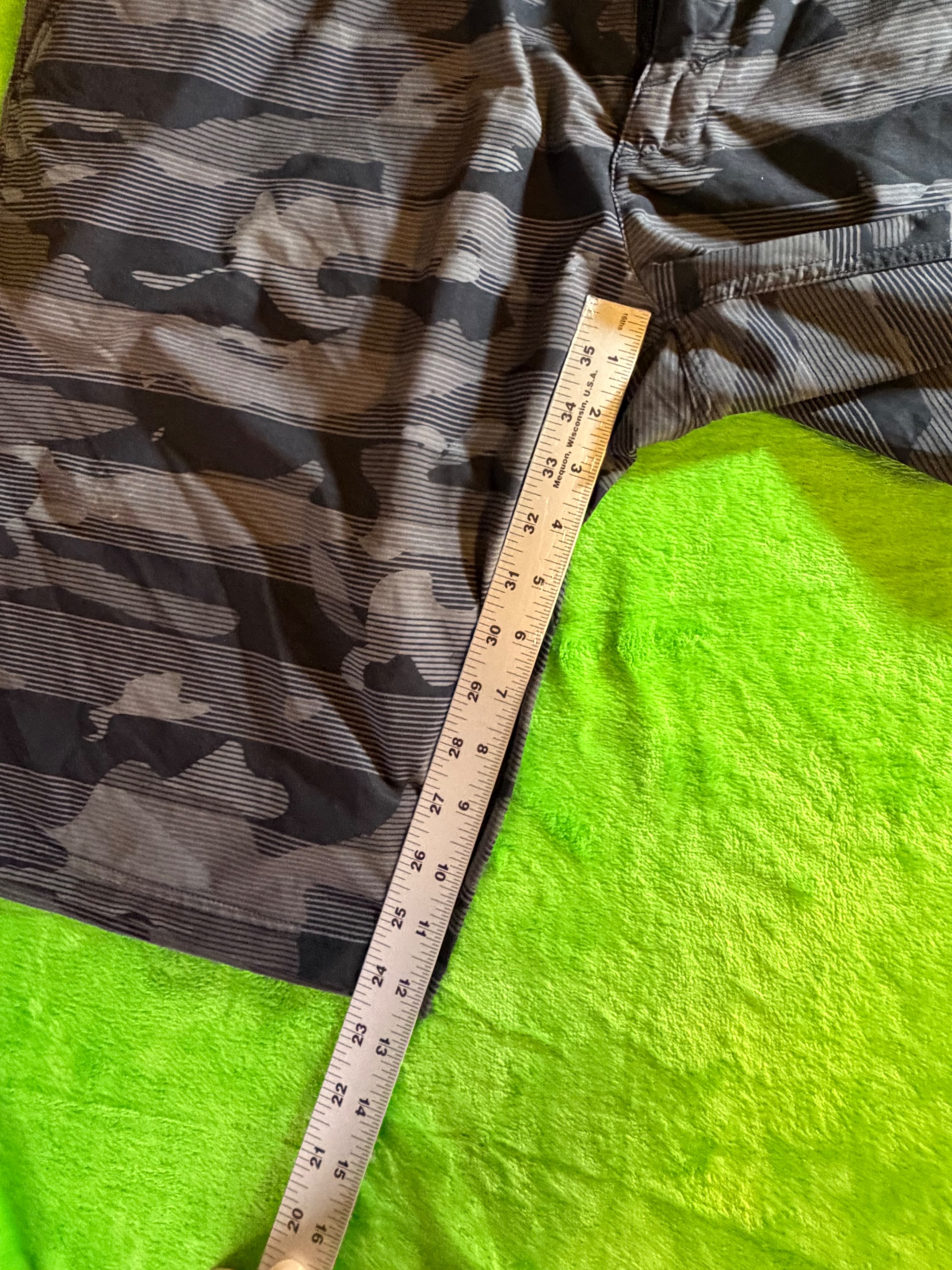 Oakley Camo Stripe Hybrid Shorts Mens Sz 40 Black Gray - Thumbnail 7