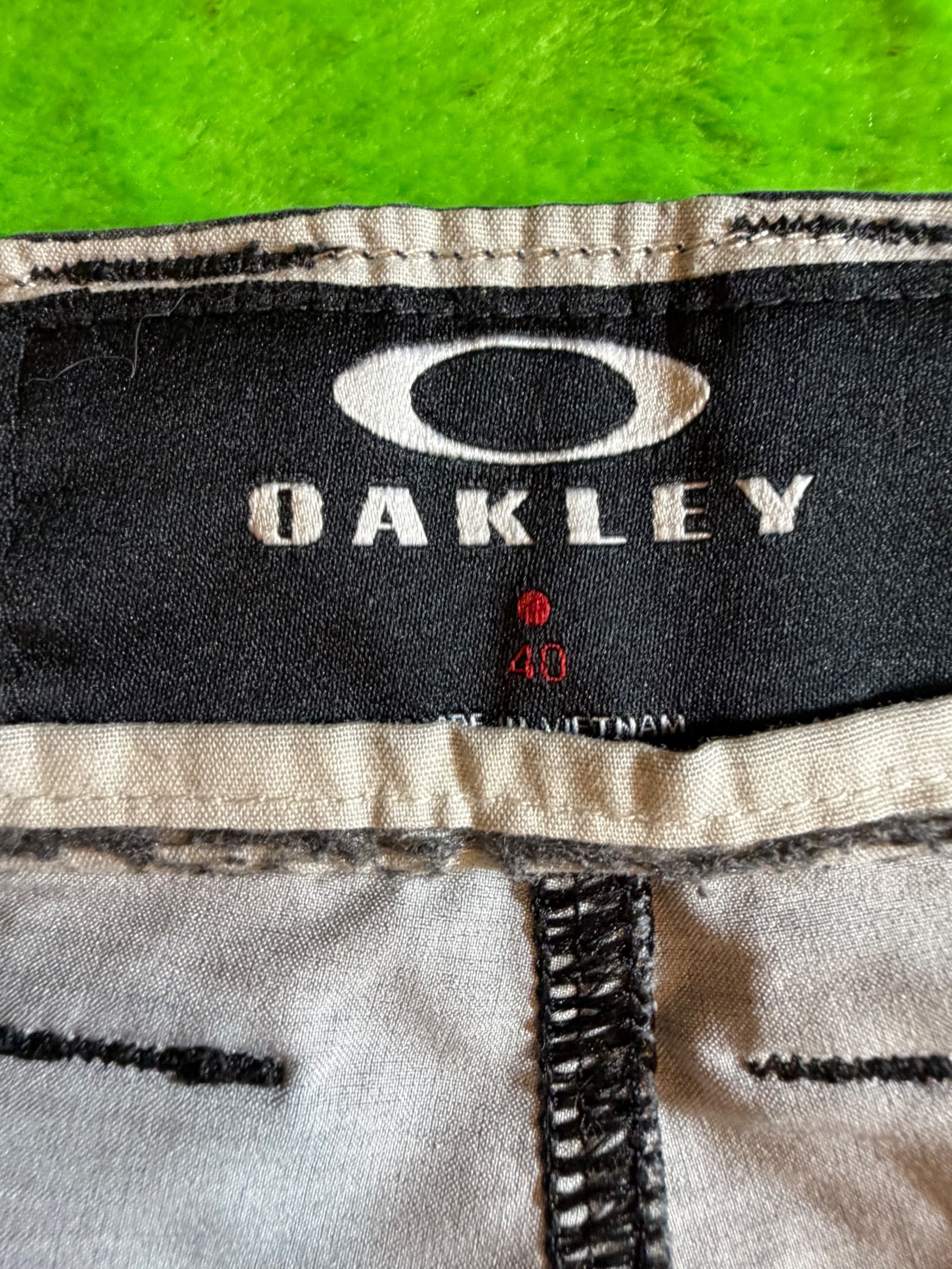 Oakley Camo Stripe Hybrid Shorts Mens Sz 40 Black Gray - Thumbnail 3