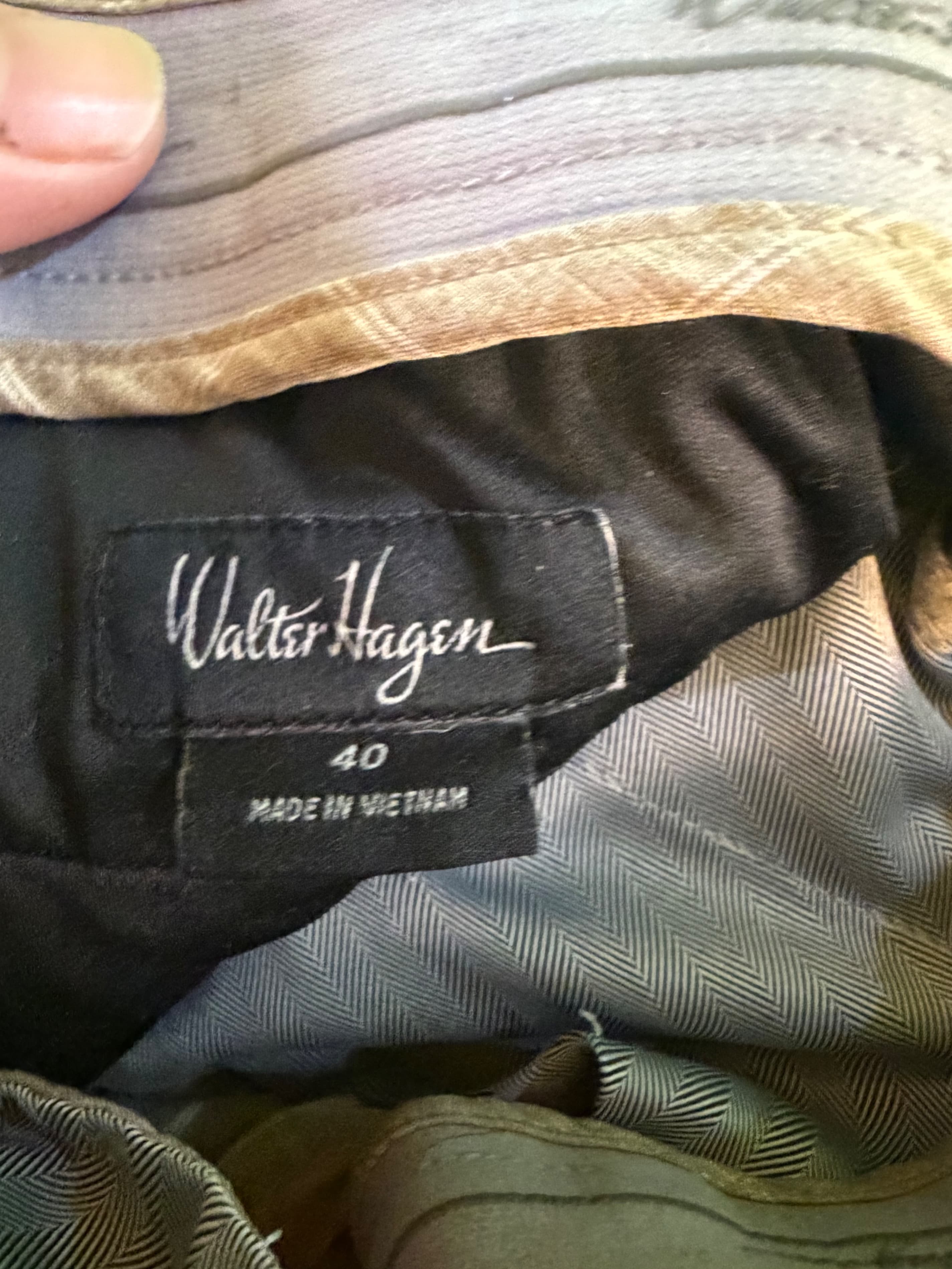 Walter Hagen Windowpane Plaid Golf Shorts Mens Sz 40 Tan - Thumbnail 3