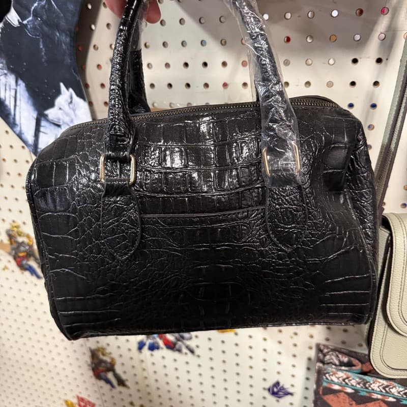womens elegant crossbody handbag crocodile print detachable - Thumbnail 3