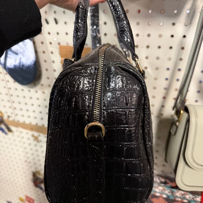 womens elegant crossbody handbag crocodile print detachable - Thumbnail 2