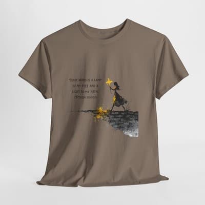 Girl Cross Tee | Psalm 119:105 Scripture Shirt Christian Gift Motivational Shirt - Thumbnail 6