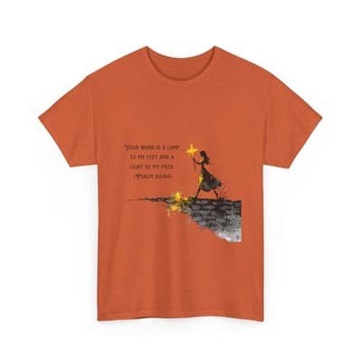 Girl Cross Tee | Psalm 119:105 Scripture Shirt Christian Gift Motivational Shirt - Thumbnail 3