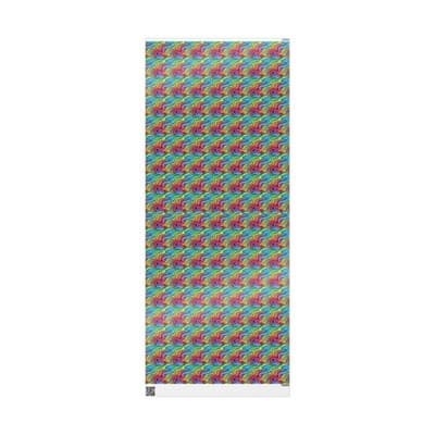 Rainbow Wrapping Paper Colorful Abstract Gift Wrap Kids Birthday Party