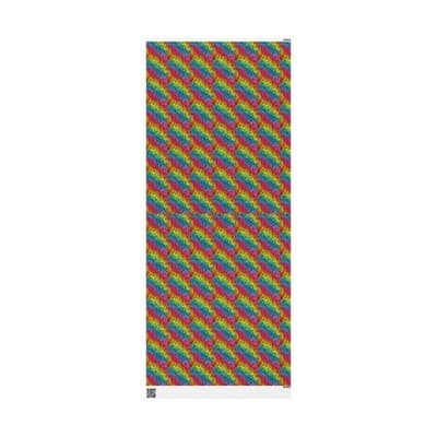 Rainbow Zebra Wrapping Paper Colorful Animal Print Gift Wrap Kids Birthday Party