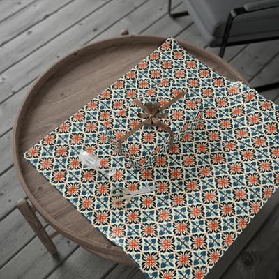 Moroccan Tile Wrapping Paper | Bohemian Gift Wrap | Unique Christmas Design - Thumbnail 4