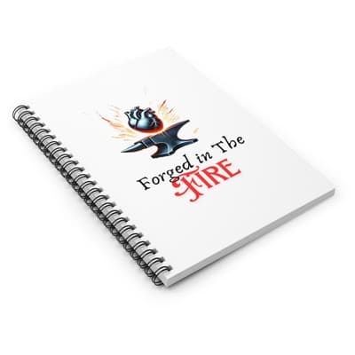 Forged in the Fire Spiral Notebook | Resilience Journal | Grit & Growth | 118 Pg - Thumbnail 3