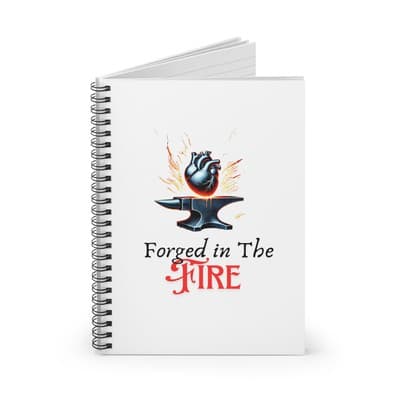 Forged in the Fire Spiral Notebook | Resilience Journal | Grit & Growth | 118 Pg - Thumbnail 2