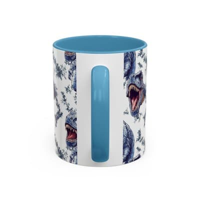 Funny Dinosaur Coffee Mug, T-Rex Gift for Men, Kids, Jurassic Fans, Decor - Thumbnail 4